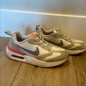 Nike Gray and Coral Sneakers